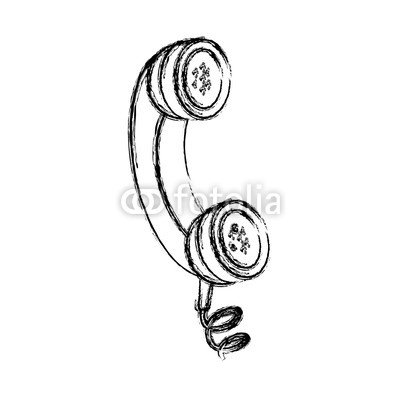 400x400 old telephone isolated icon vector illustration graphic design - Old Telephone Drawing