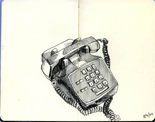 500x393 three letter word for art old school telephone - Old Telephone Drawing