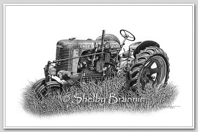 635x424 Tractor Pencil Drawing - Old Tractor Drawing