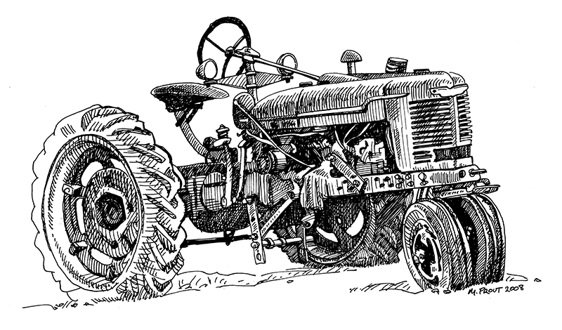 800x470 Tractor Drawing Old Barn For Free Download - Old Tractor Drawing