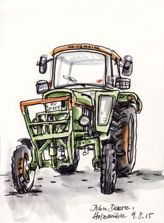 236x321 Image Result For Sketches Of Old Tractors Body Art - Old Tractor Drawing
