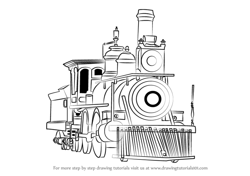 Train draw. Паровоз рисунок карандашом. Паровоз проворный скетч. Современное рисование паровоз. Паровоз векторный рисунок.