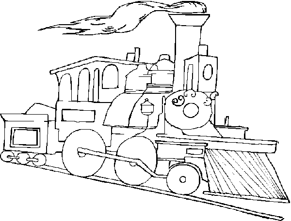 600x457 Old Train - Old Train Drawing