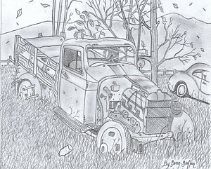 300x241 Old Truck Drawings Fine Art America - Old Truck Drawing