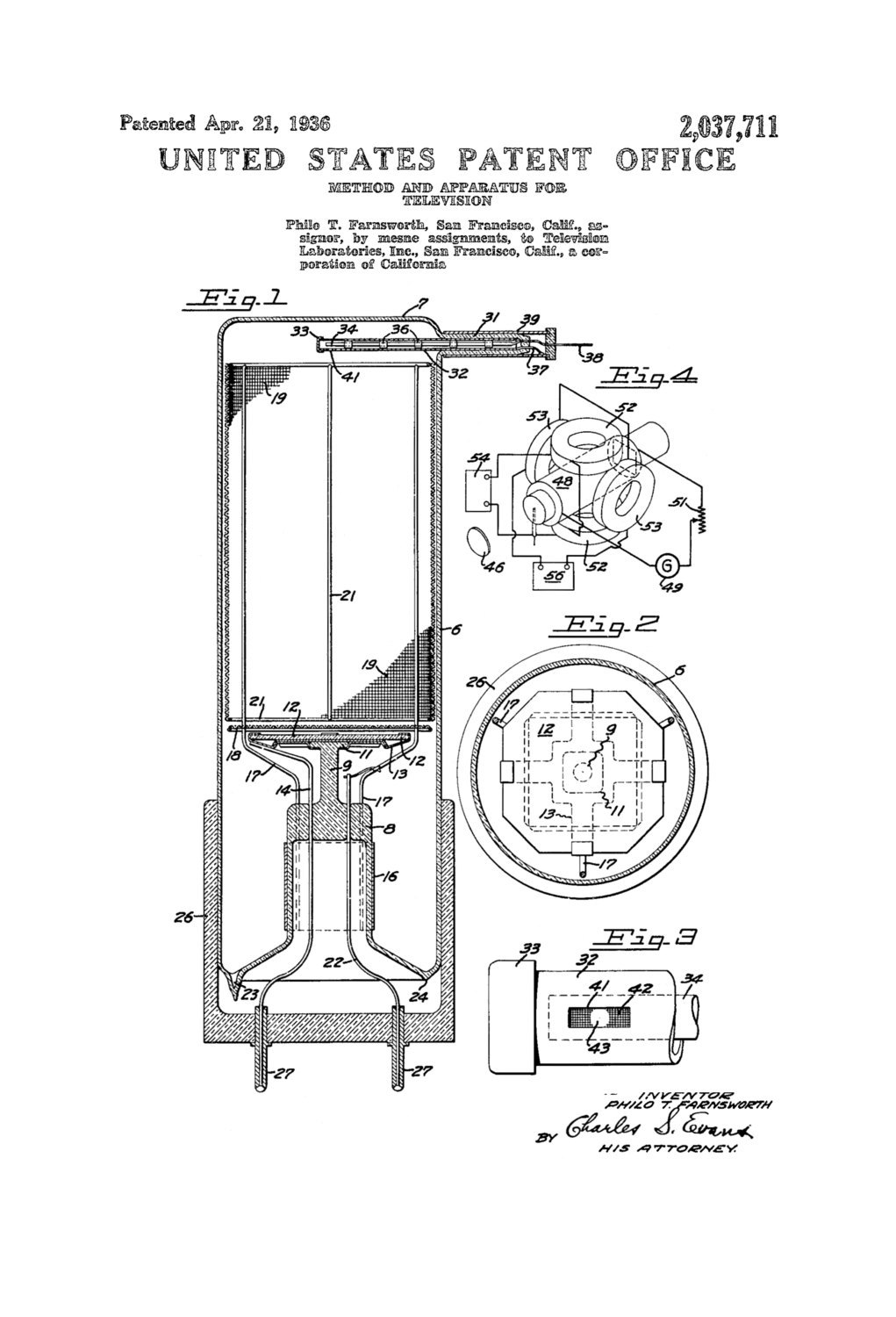 1021x1500 early television patent patent prints, vintage television - Old Tv Drawing