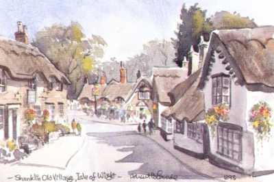 400x266 shanklyn old village isle of wight england landscapes - Old Village Drawing