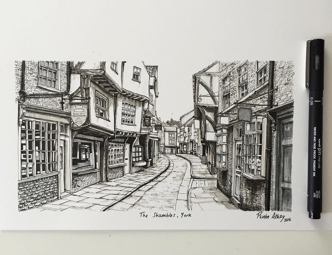 1080x830 Design Stack A Blog About Art, Design And Architecture Eclectic - Old Village Drawing