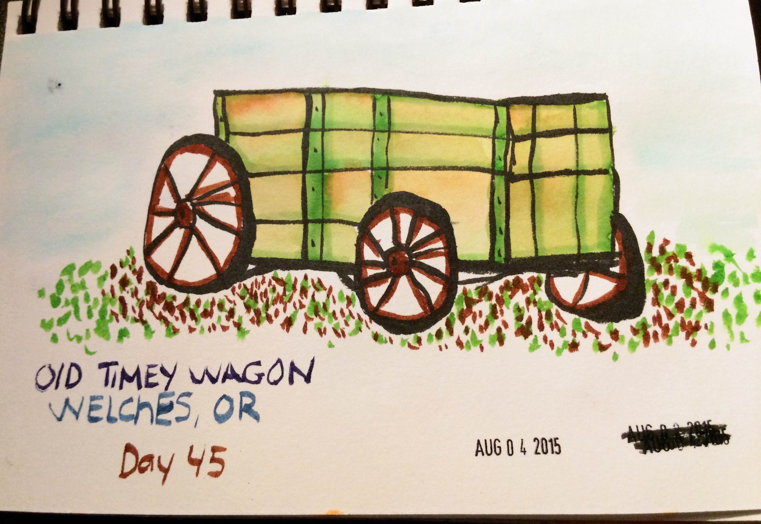 2999x2067 old timey wagon day gotta sketch that itch - Old Wagon Drawing