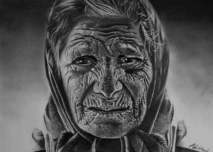 Old Woman Drawing at Explore collection of Old