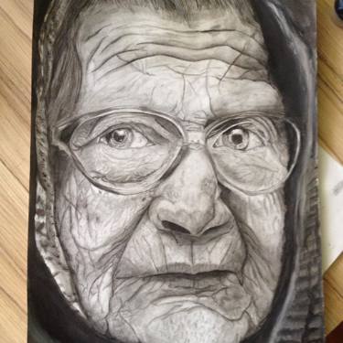 375x375 Old Woman Drawing - Old Woman Drawing