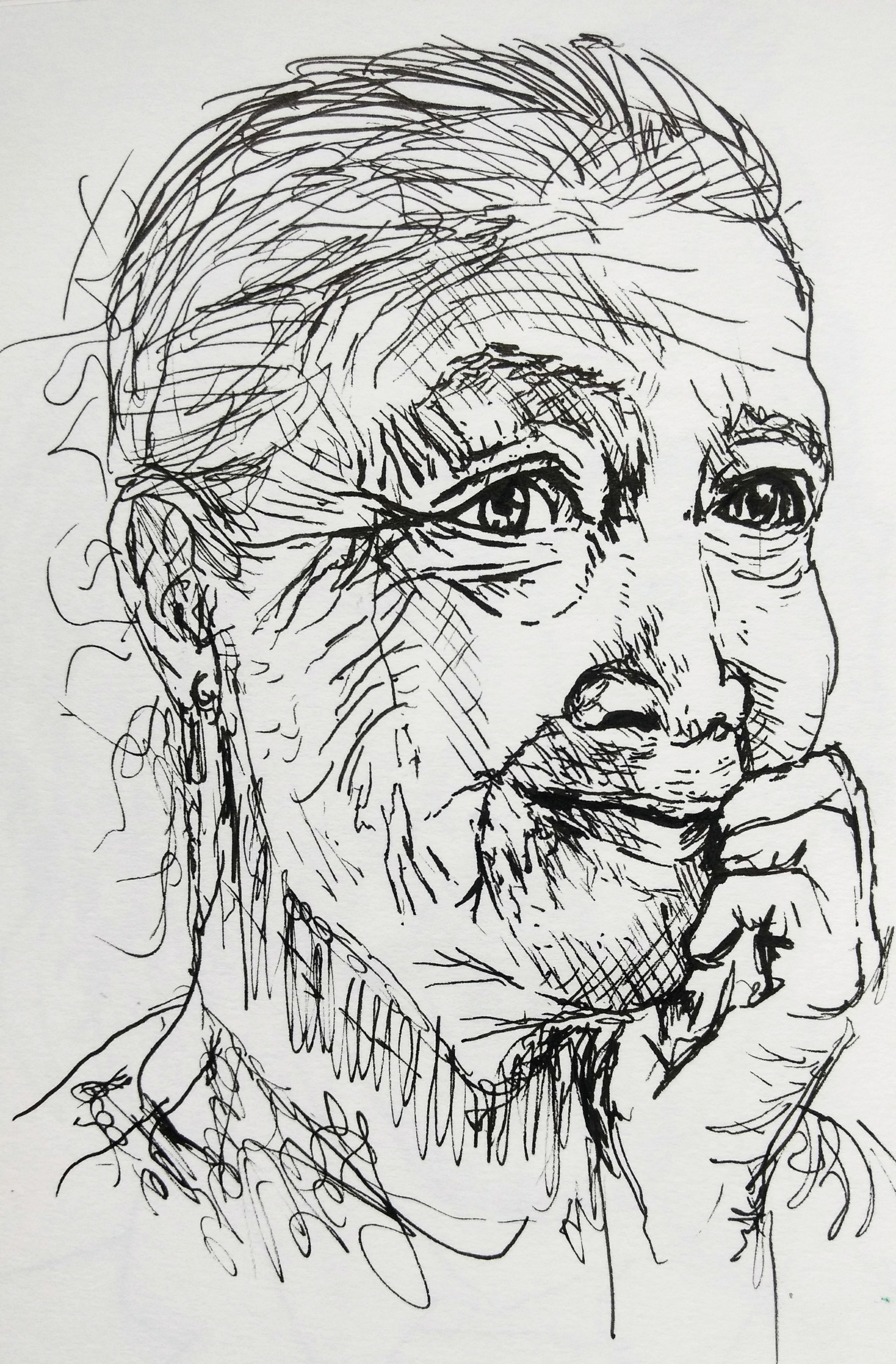2359x3590 Portrait Drawing Of An Old Woman Steemit - Old Woman Drawing