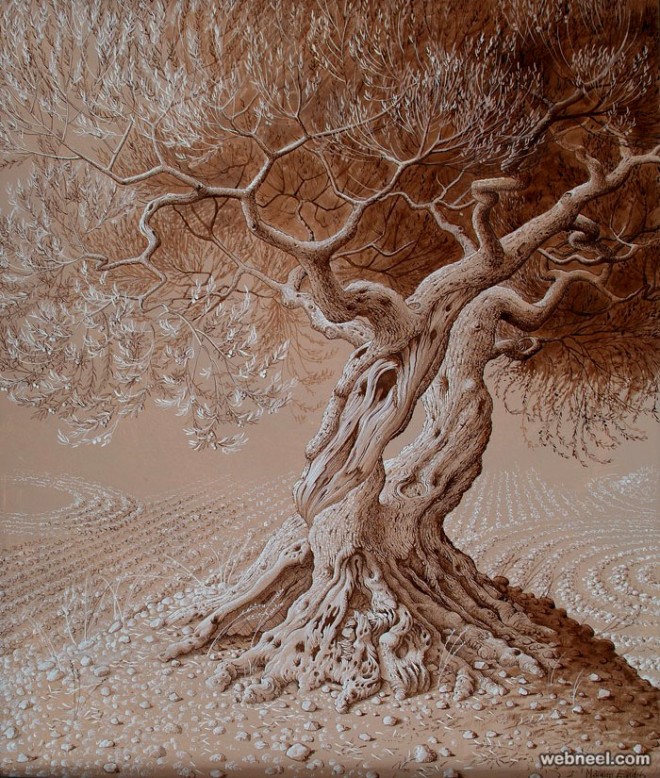 660x778 Olive Tree Drawings - Olive Tree Drawing