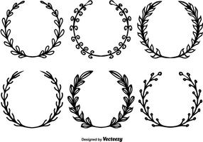 286x200 olive wreath free vector art - Olive Wreath Drawing