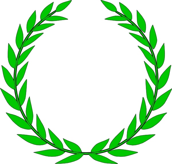 600x573 olive wreath clip art free vector in open office drawing - Olive Wreath Drawing