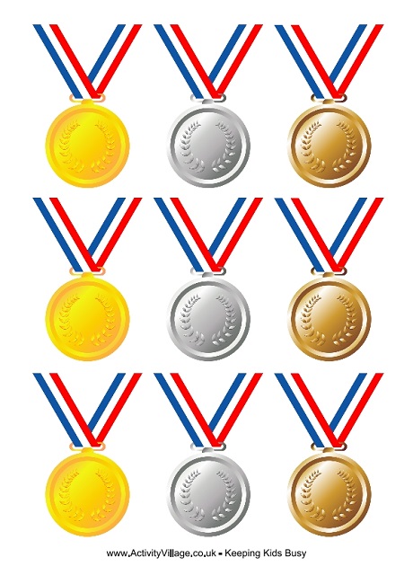 460x650 olympic medals to print - Olympic Medal Drawing