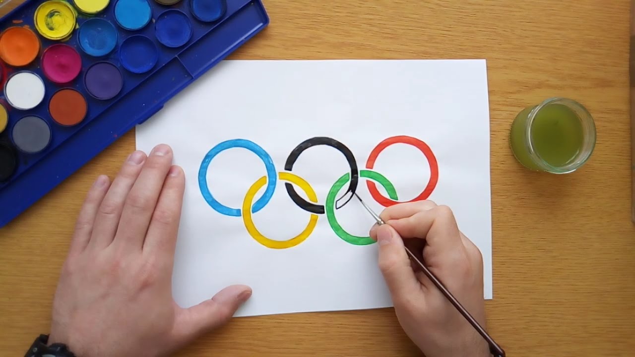 1280x720 how to draw the olympic rings - Olympic Rings Drawing