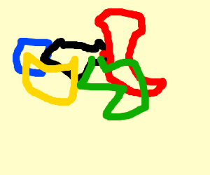 300x250 olympic rings, as drawn - Olympic Rings Drawing