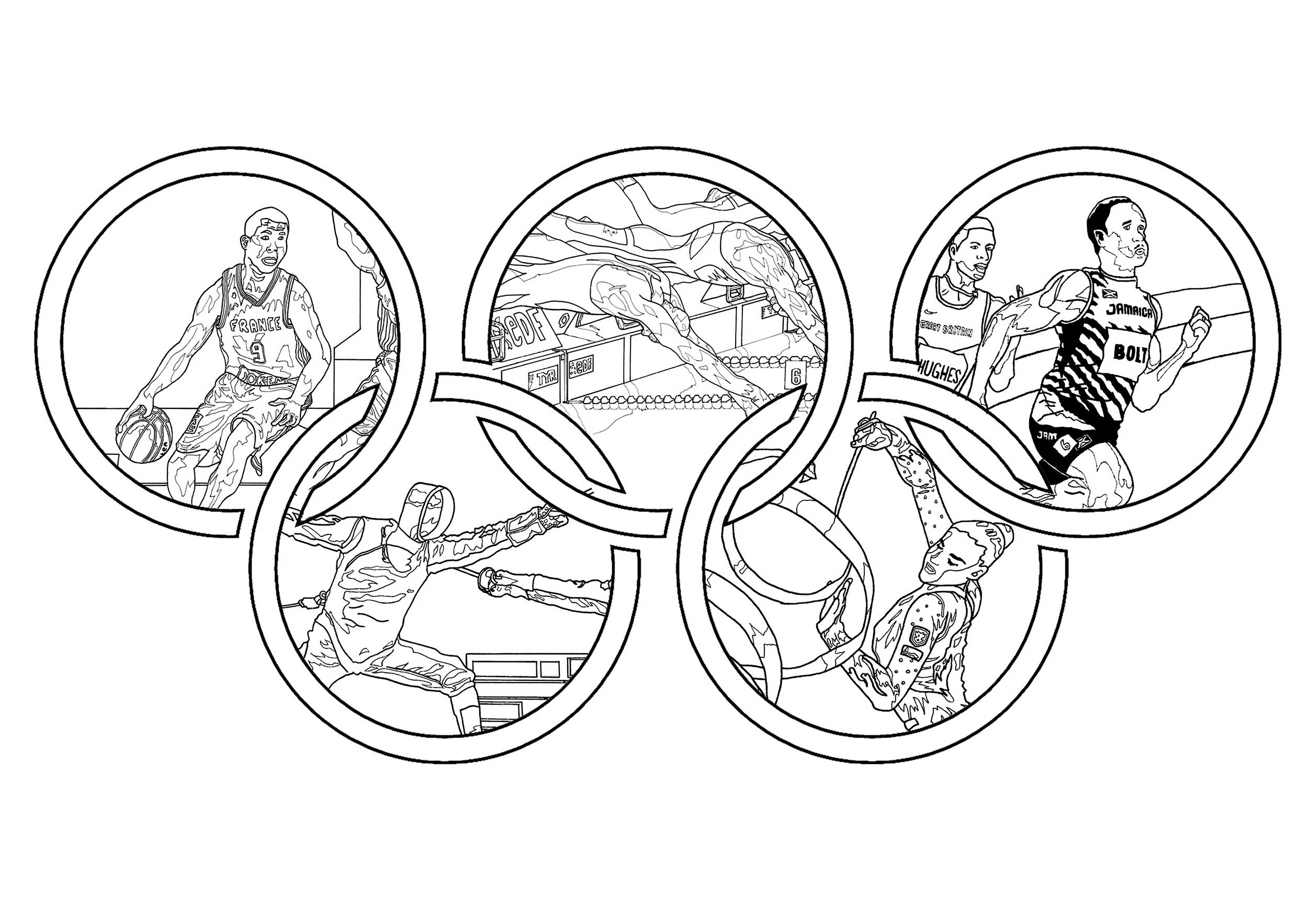 2500x1767 olympic games - Olympic Rings Drawing