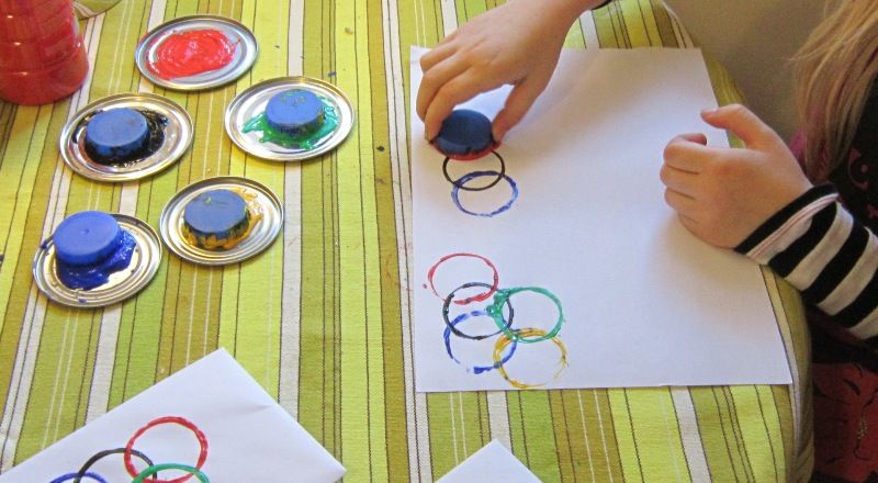 800x440 sports party craft olympic rings printing olympics - Olympic Rings Drawing