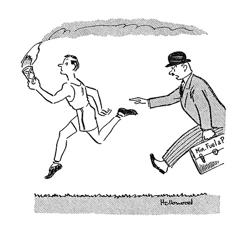 500x475 punch cartoons about the olympics punch magazine cartoon archive - Olympic Torch Drawing