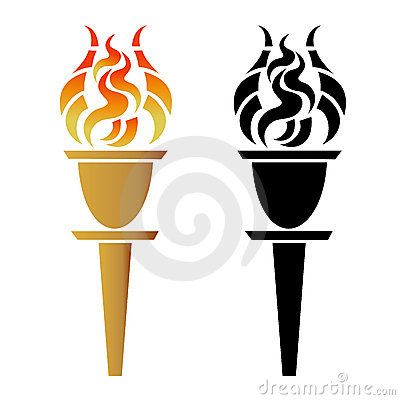 400x400 olympic torch drawing - Olympic Torch Drawing