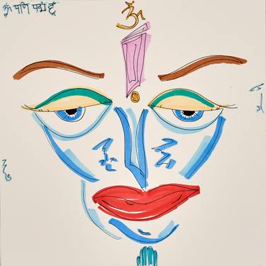 375x375 Good Afternoon, Om Mani Padme Hum Drawing - Om Drawing