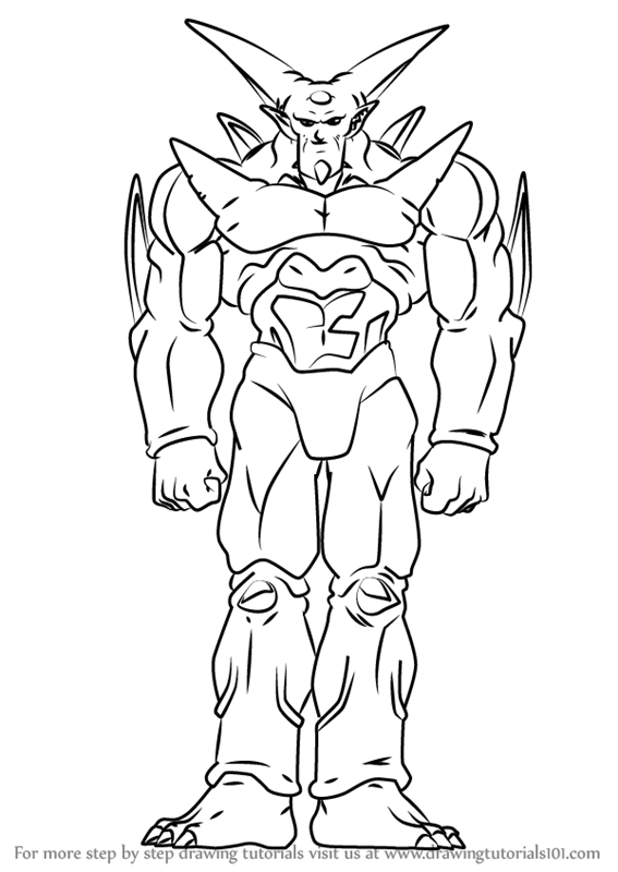 567x800 learn how to draw omega shenron from dragon ball - Omega Drawing