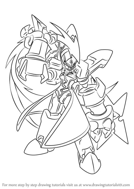 566x800 learn how to draw omega from mega man zero - Omega Drawing