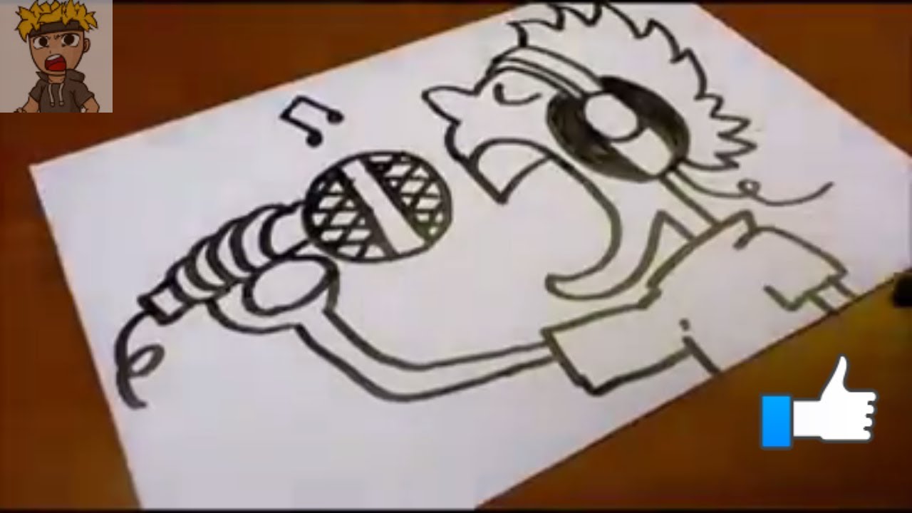 1280x720 omg easy way to draw a cartoon person singing - Omg Drawing