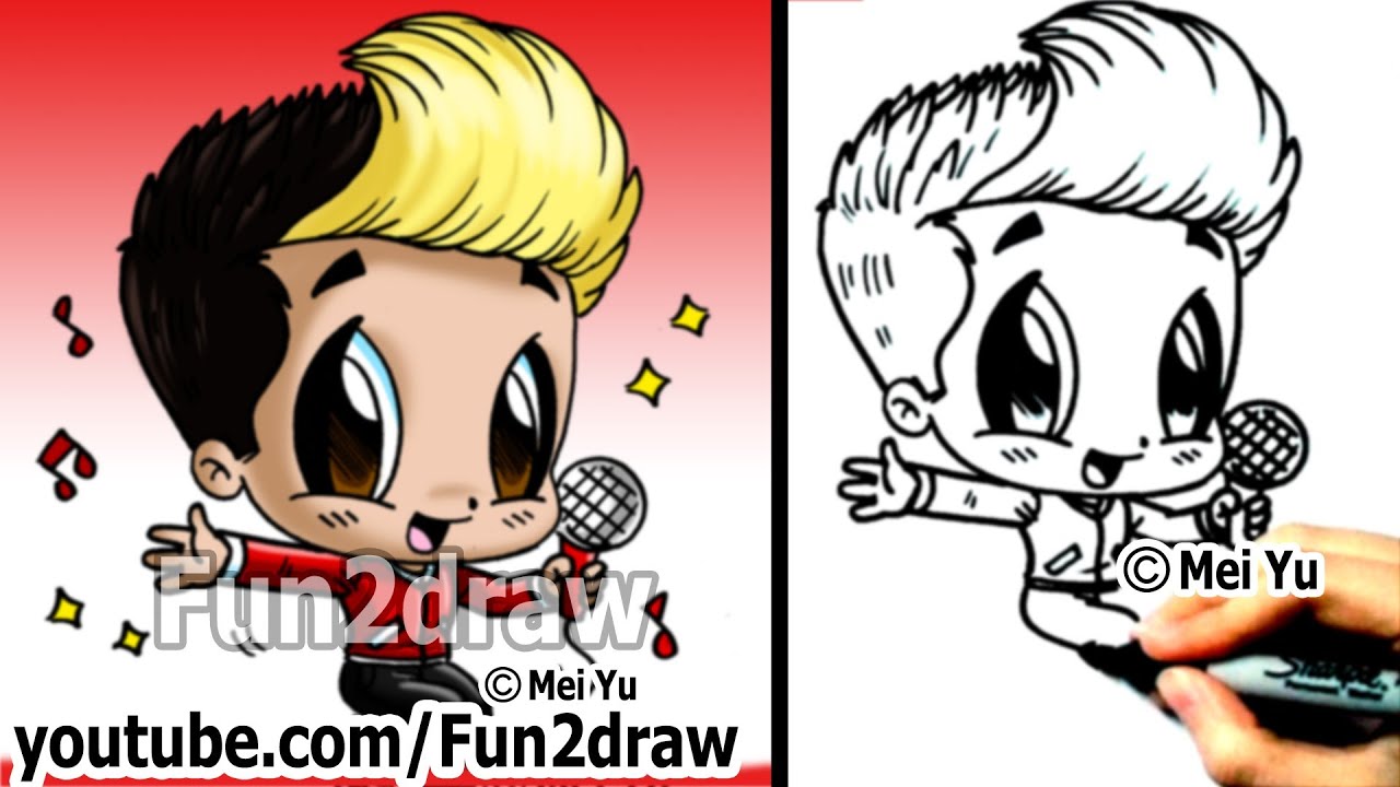 1280x720 one direction - One Direction Cartoon Drawings