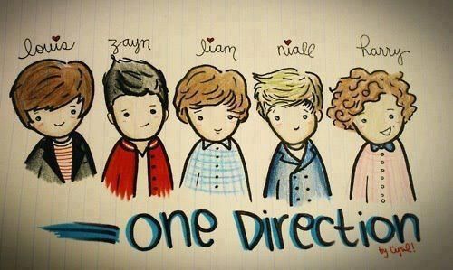 500x299 one direction people i admire - One Direction Cartoon Drawings