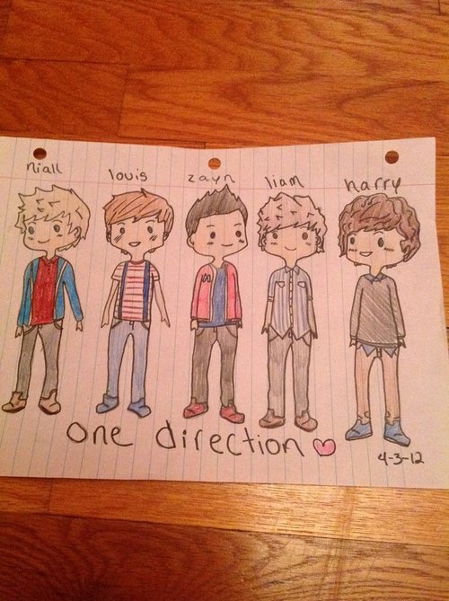 500x669 one direction cartoon drawings - One Direction Cartoon Drawings