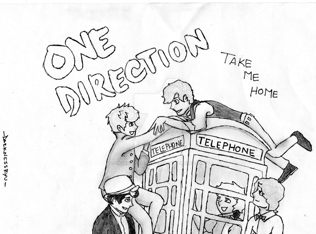 1024x760 one direction take me home - One Direction Cartoon Drawings