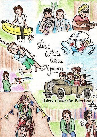 340x480 one direction cartoon isn't this cartoon drawing of the boys - One Direction Cartoon Drawings