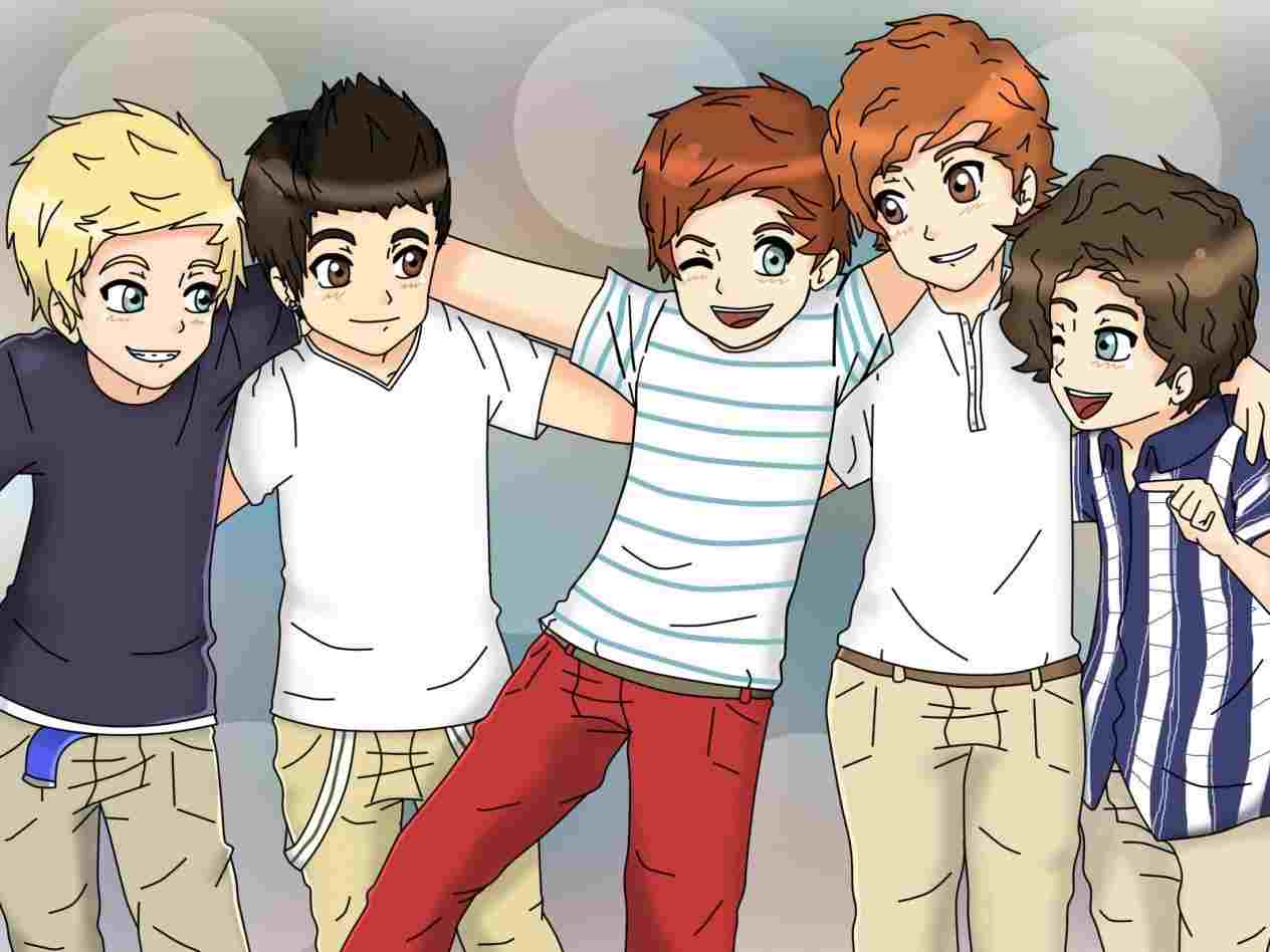 1264x948 youtuberhyoutubecom mindless how to draw one direction cartoon - One Direction Cartoon Drawings