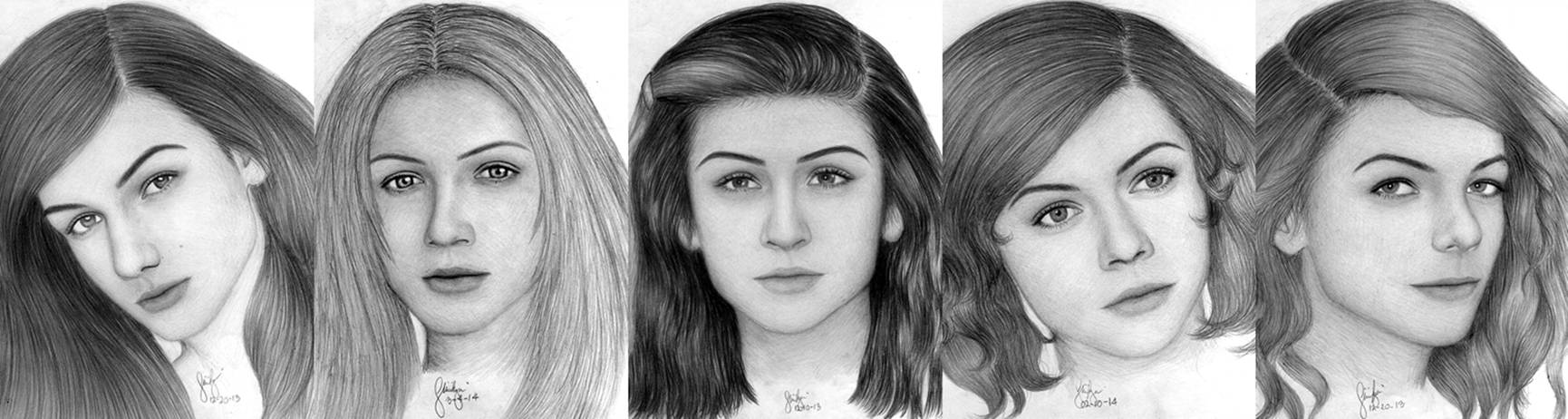 1730x462 one direction female version drawing - One Direction Drawings