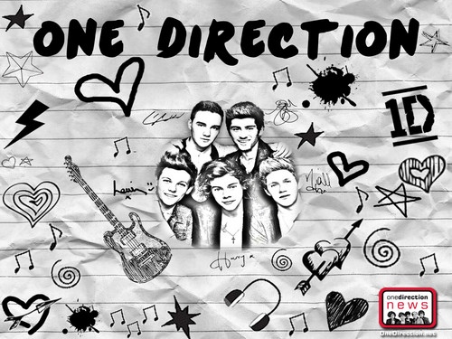 500x375 one direction imagens drawing of hd wallpaper and background - One Direction Drawings