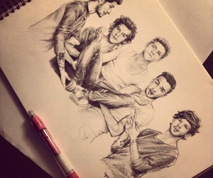 300x250 images about one direction drawings on we heart it see more - One Direction Drawings