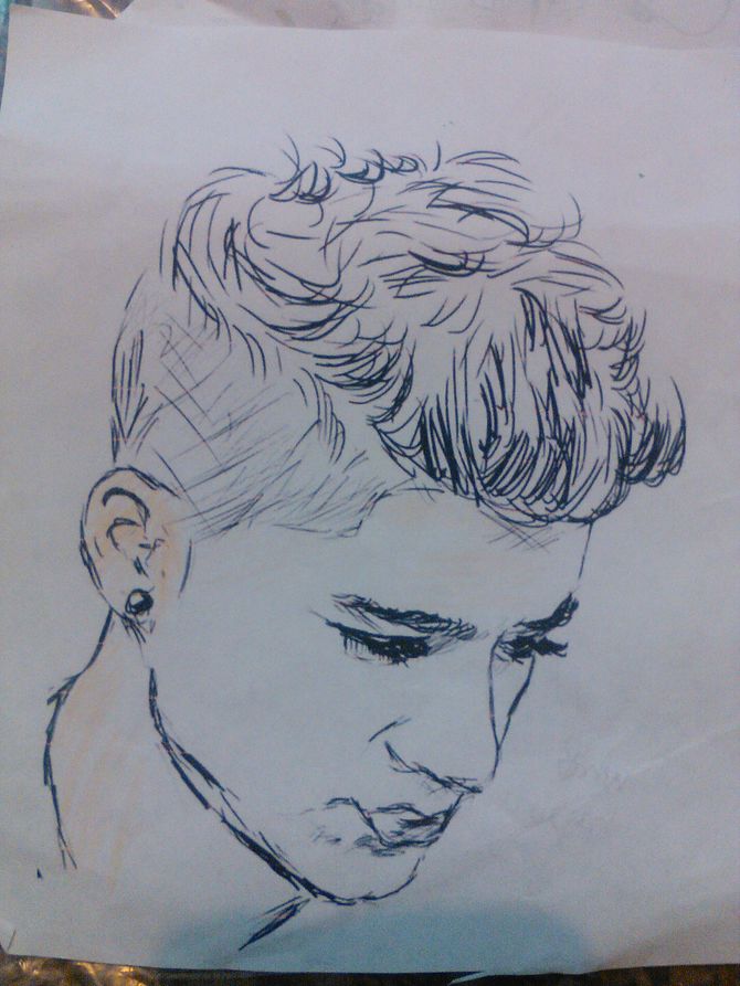 670x893 easy ways to draw one direction - One Direction Drawings