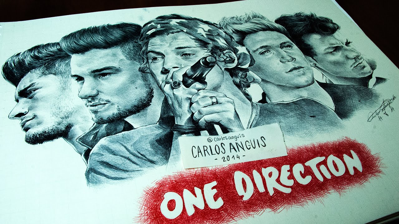 1280x720 drawing one direction - One Direction Drawings