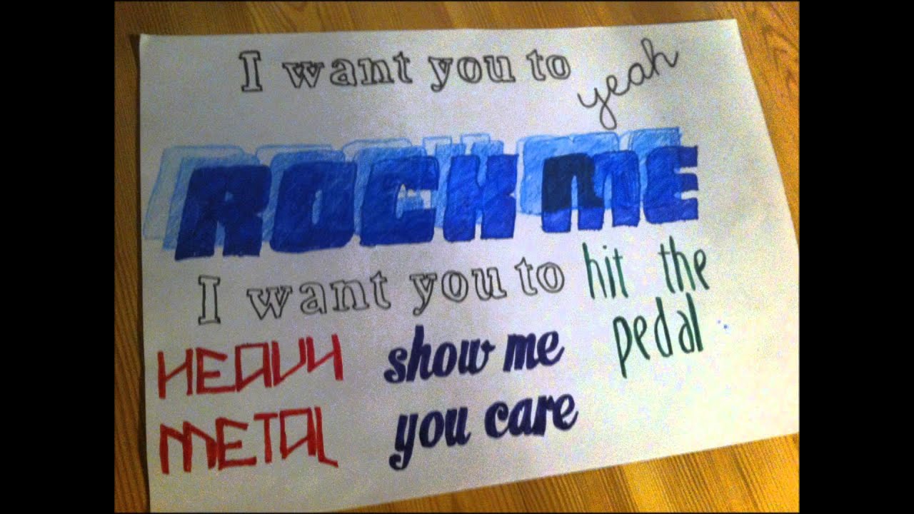 1280x720 Rock Me - One Direction Lyric Drawings