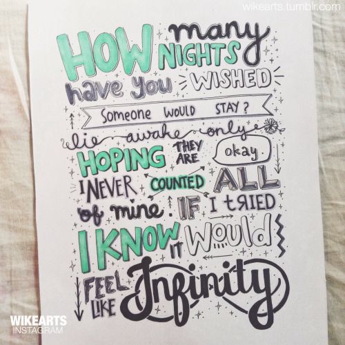 500x500 One Direction Lyric Drawings Infinity - One Direction Lyric Drawings