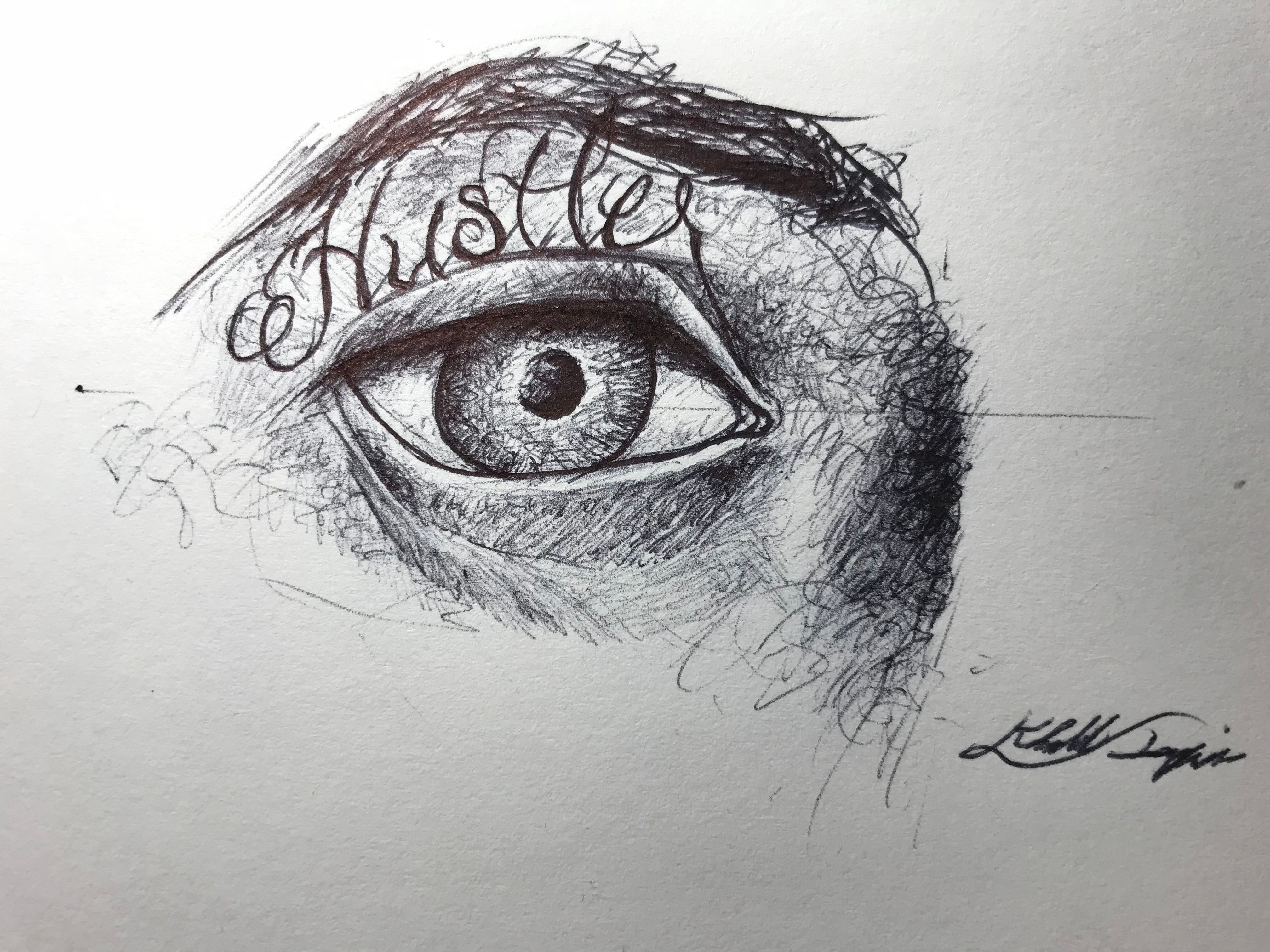 4032x3024 How To Draw An Eye With Pen Steemit - One Eye Drawing