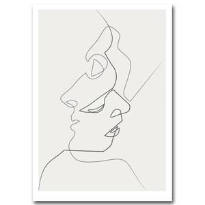 300x300 one line drawing minimalist black white abstract home decor - One Line Drawing