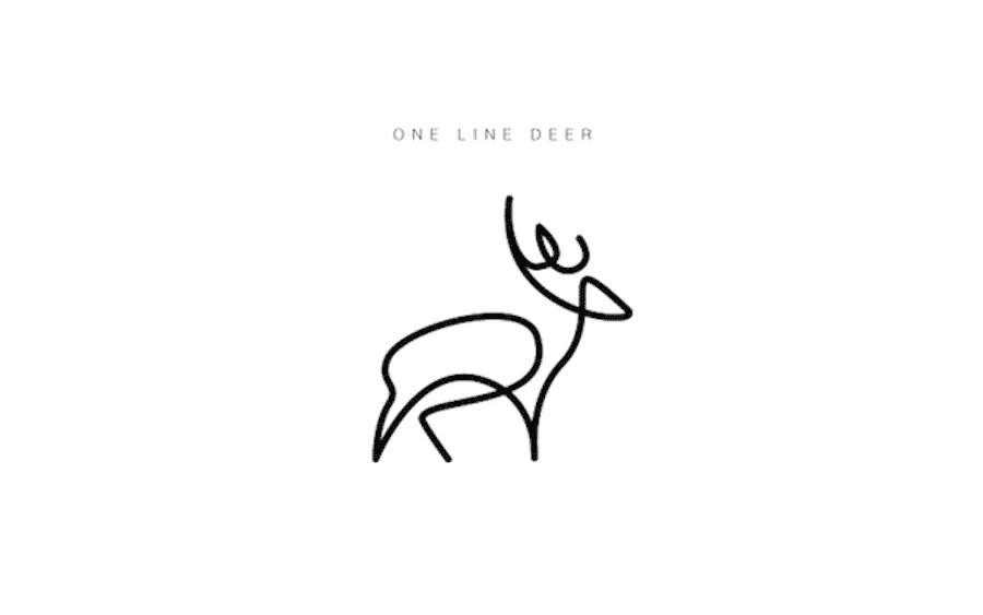 900x563 one line animal logos - One Line Drawing Animals
