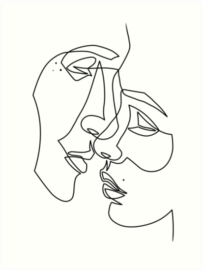 One Line Drawing Face at PaintingValley.com | Explore collection of One