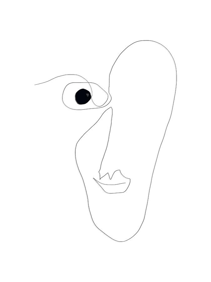 One Line Drawing Face At Paintingvalley.com 