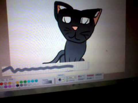 480x360 Me Drawing A Cat On One - One Motion Drawing