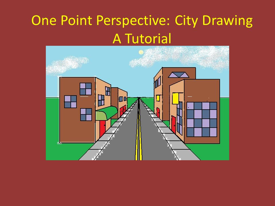 960x720 One Point Perspective City Drawing A Tutorial - One Point Perspective City Drawing
