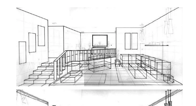 673x365 one point perspective drawing the ultimate guide - One Point Perspective Drawing